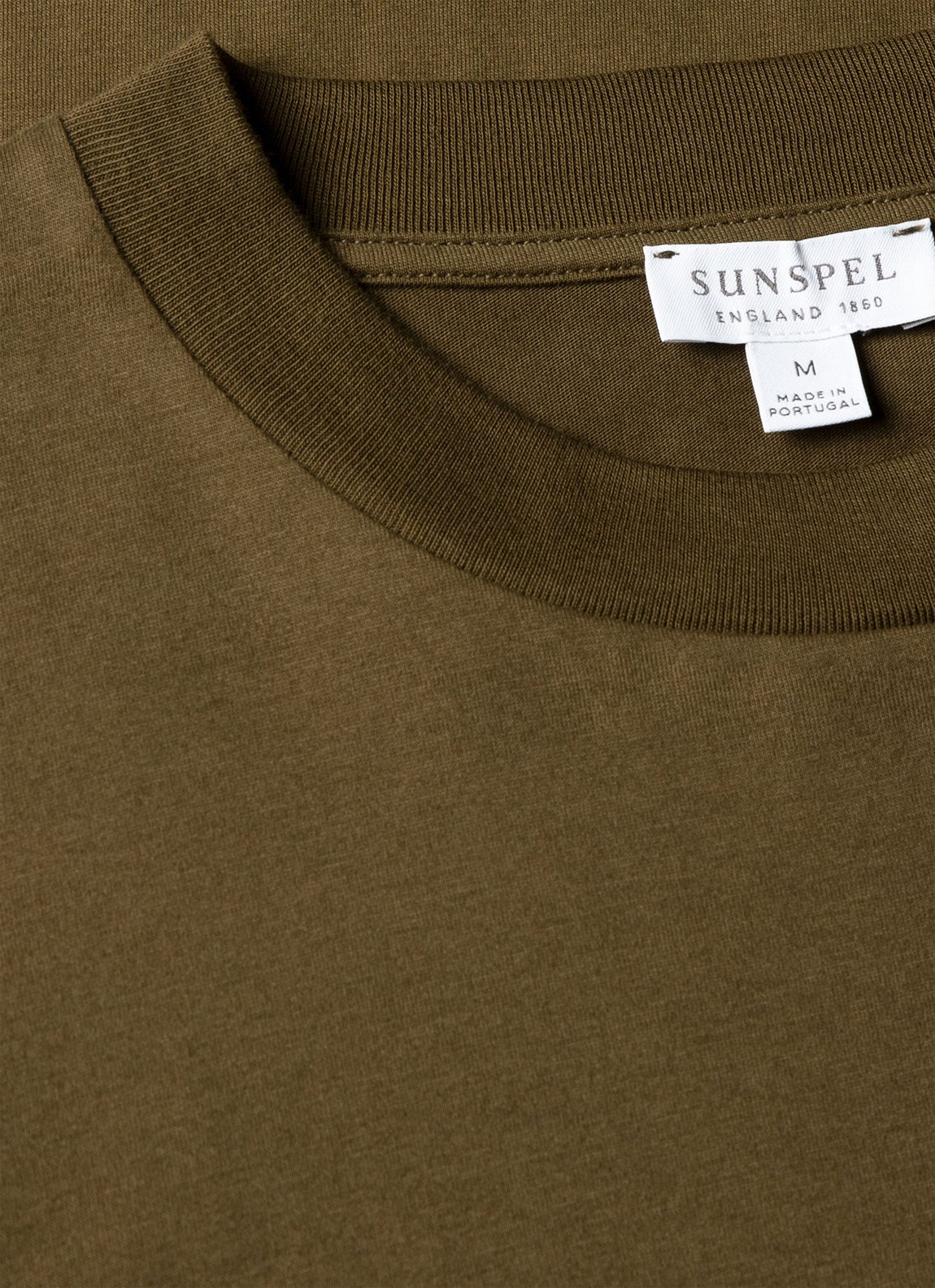 Men's Brushed Cotton T-shirt in Loden Green