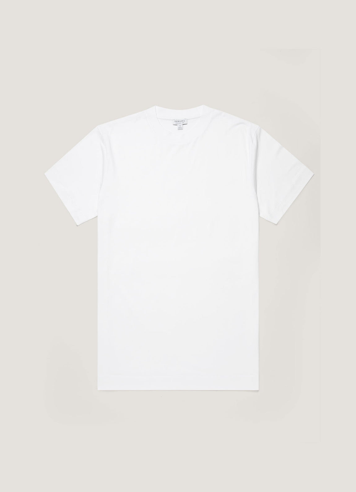 Men's Brushed Cotton T-shirt in White