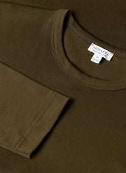 Men's Long Sleeve Heavyweight Classic T-shirt in Loden Green