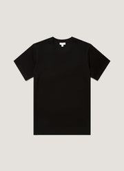Men's Cotton Piqué T-shirt in Black