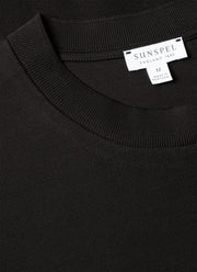 Men's Cotton Piqué T-shirt in Black