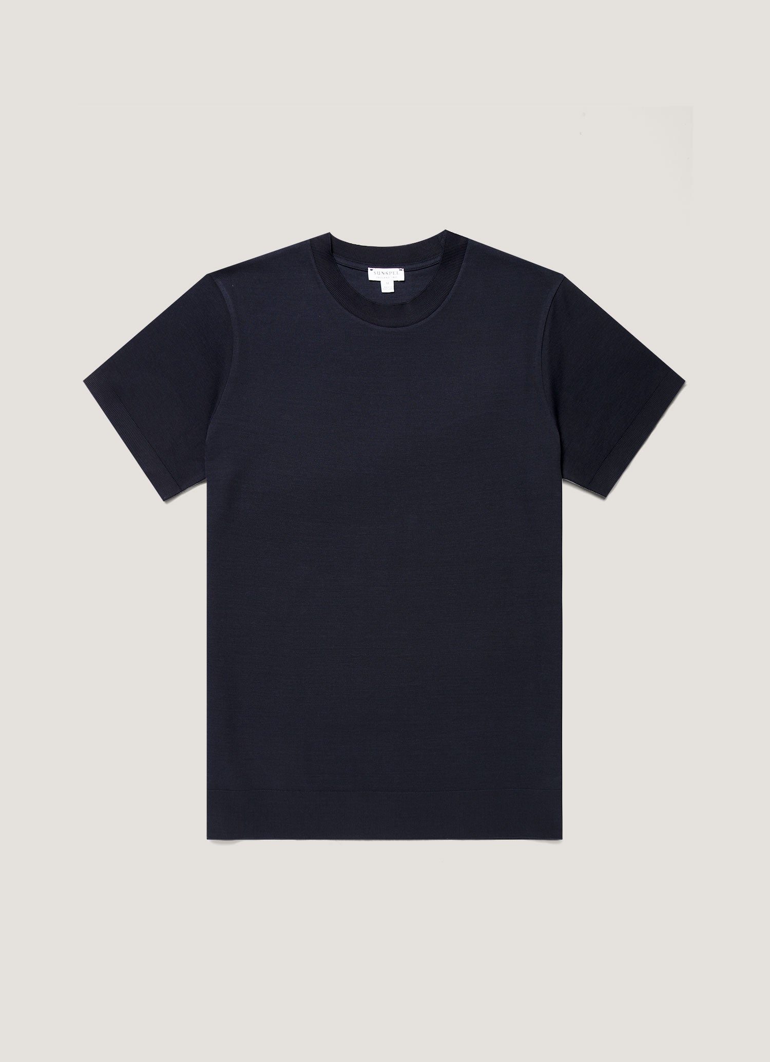 Men's Cotton Piqué T-shirt in Midnight Navy