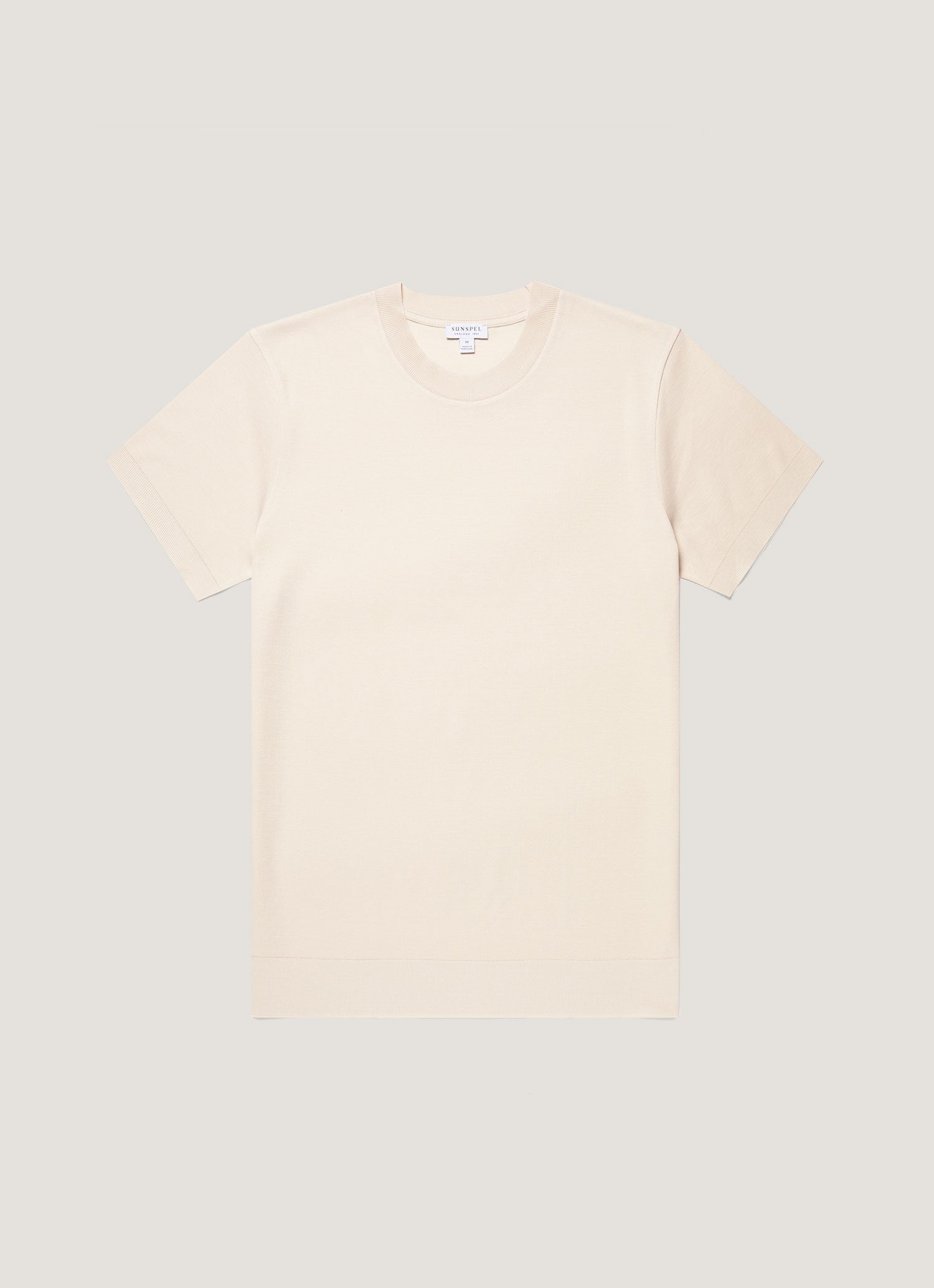 Men's Cotton Piqué T-shirt in Swansdown