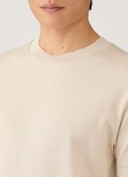 Men's Cotton Piqué T-shirt in Swansdown