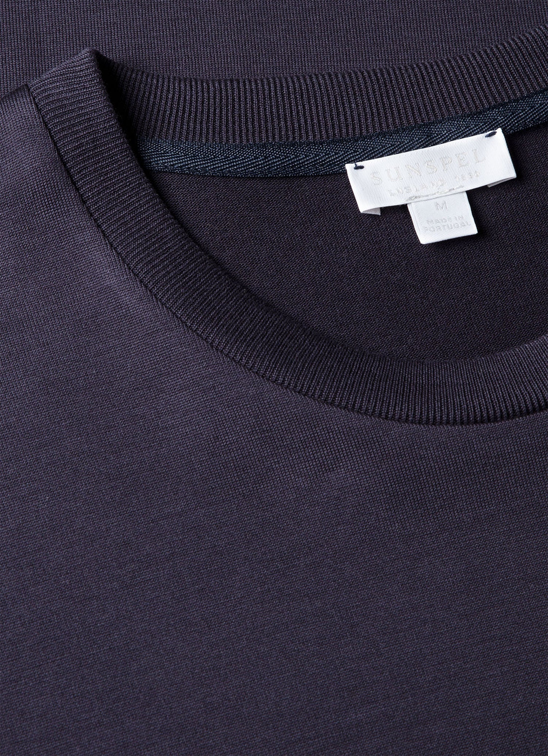 Men's Silk Cotton T-shirt in Navy