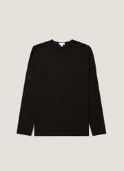 Men's Long Sleeve Tencel™ T-shirt in Black
