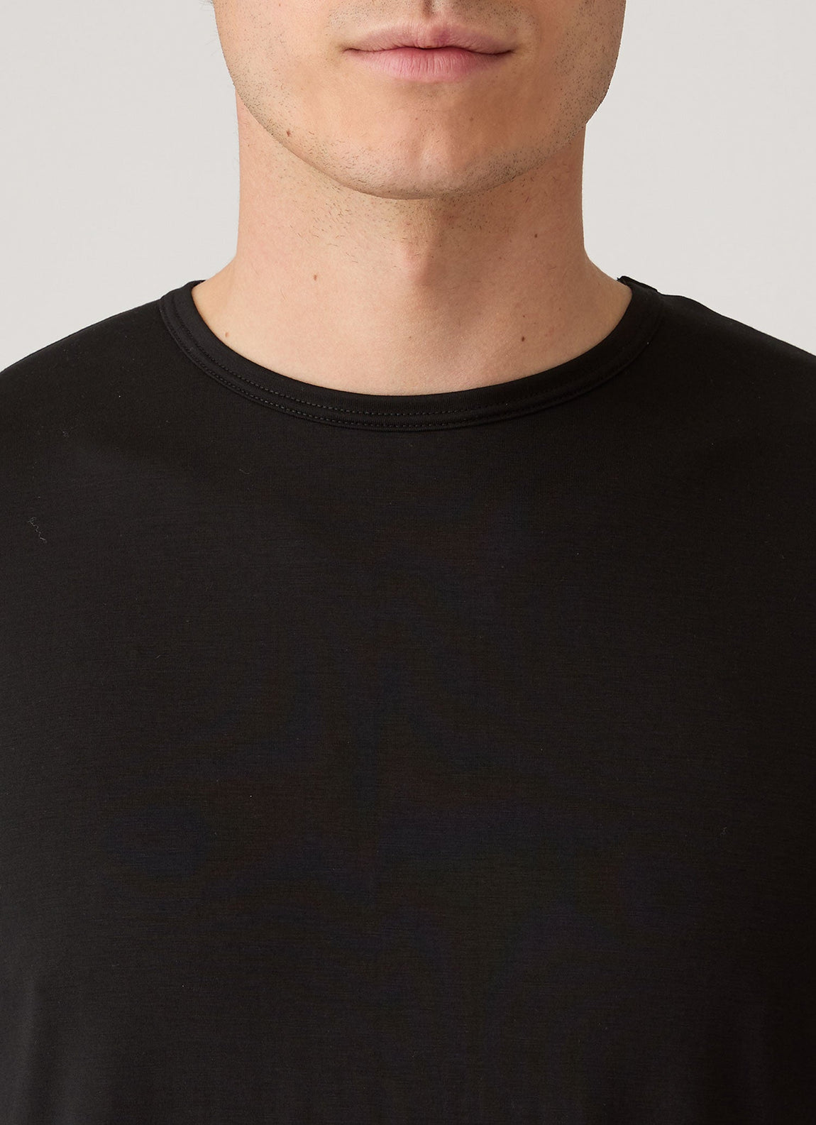 Men's Long Sleeve Tencel™ T-shirt in Black