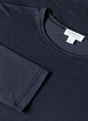 Men's Long Sleeve Tencel™ T-shirt in Navy