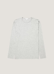 Men's Long Sleeve Tencel™ T-shirt in Grey Melange