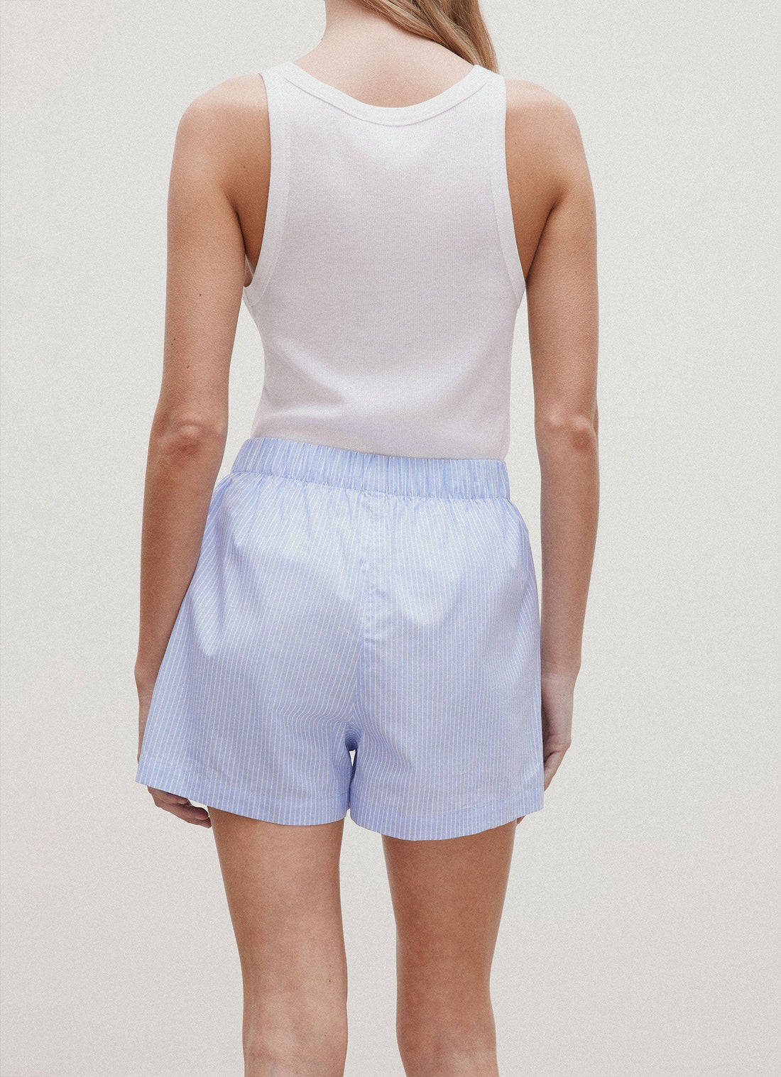 Short en popeline à la coupe ample