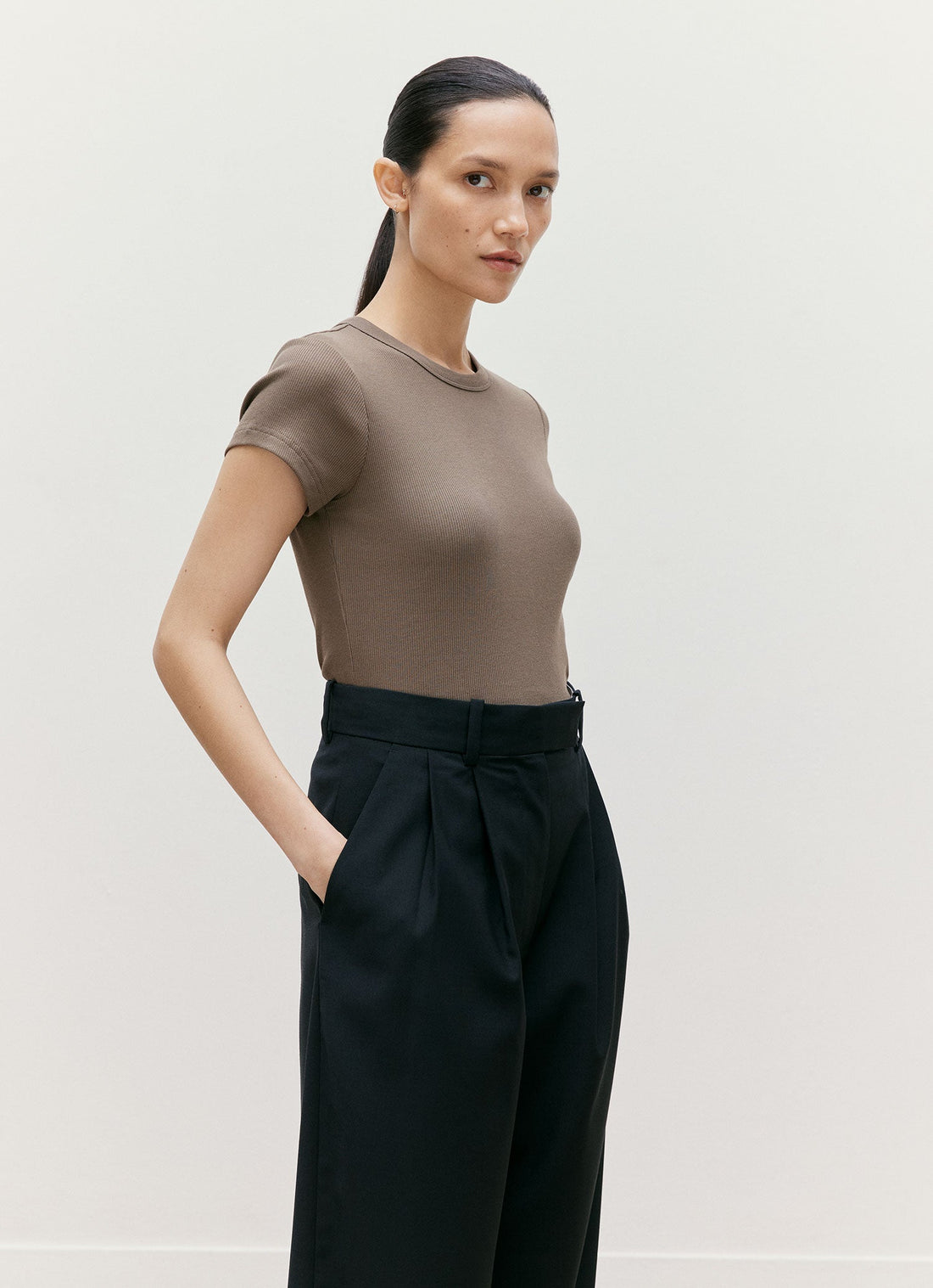 Geripptes T-Shirt