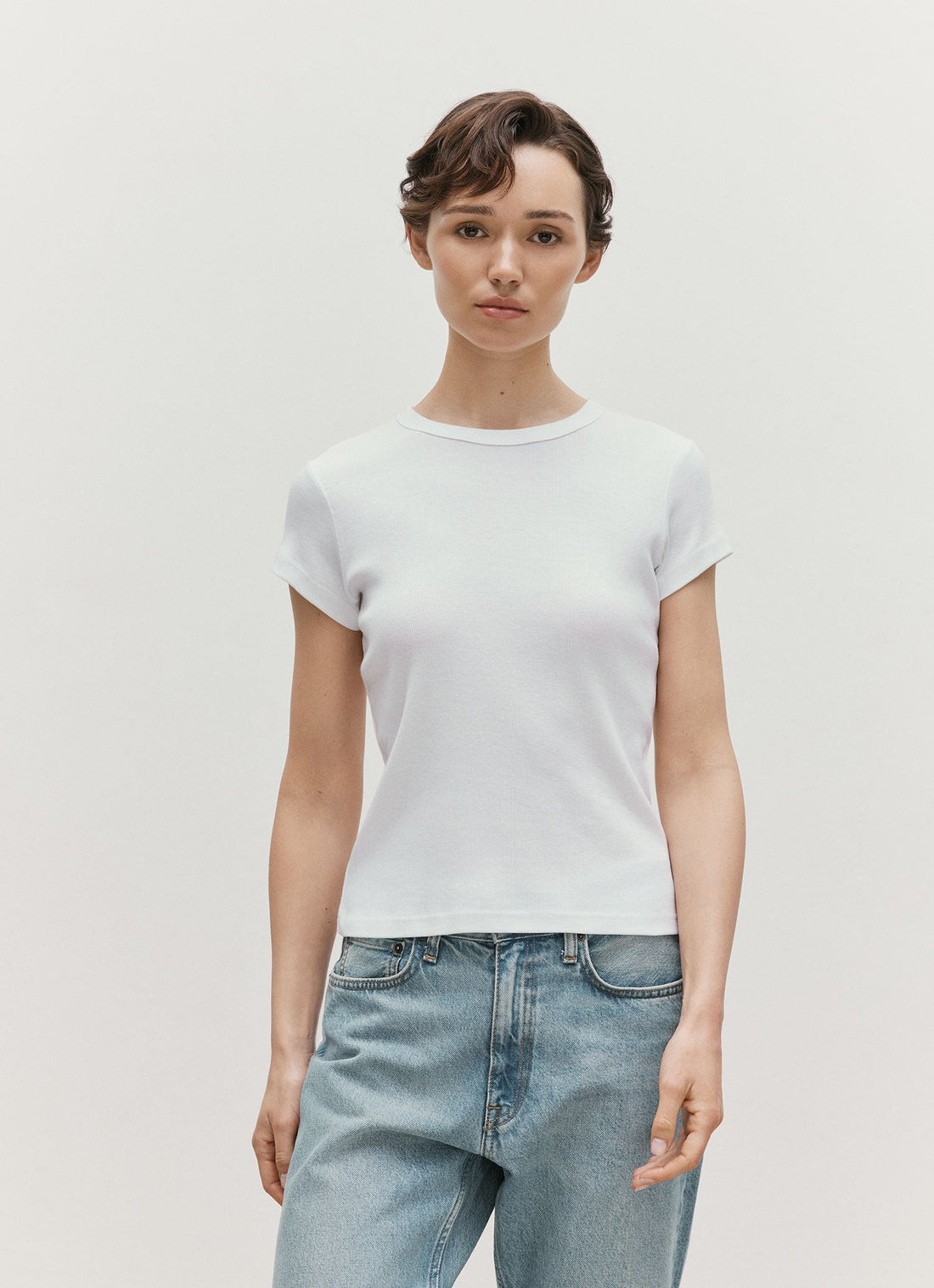 T-shirt côtelé