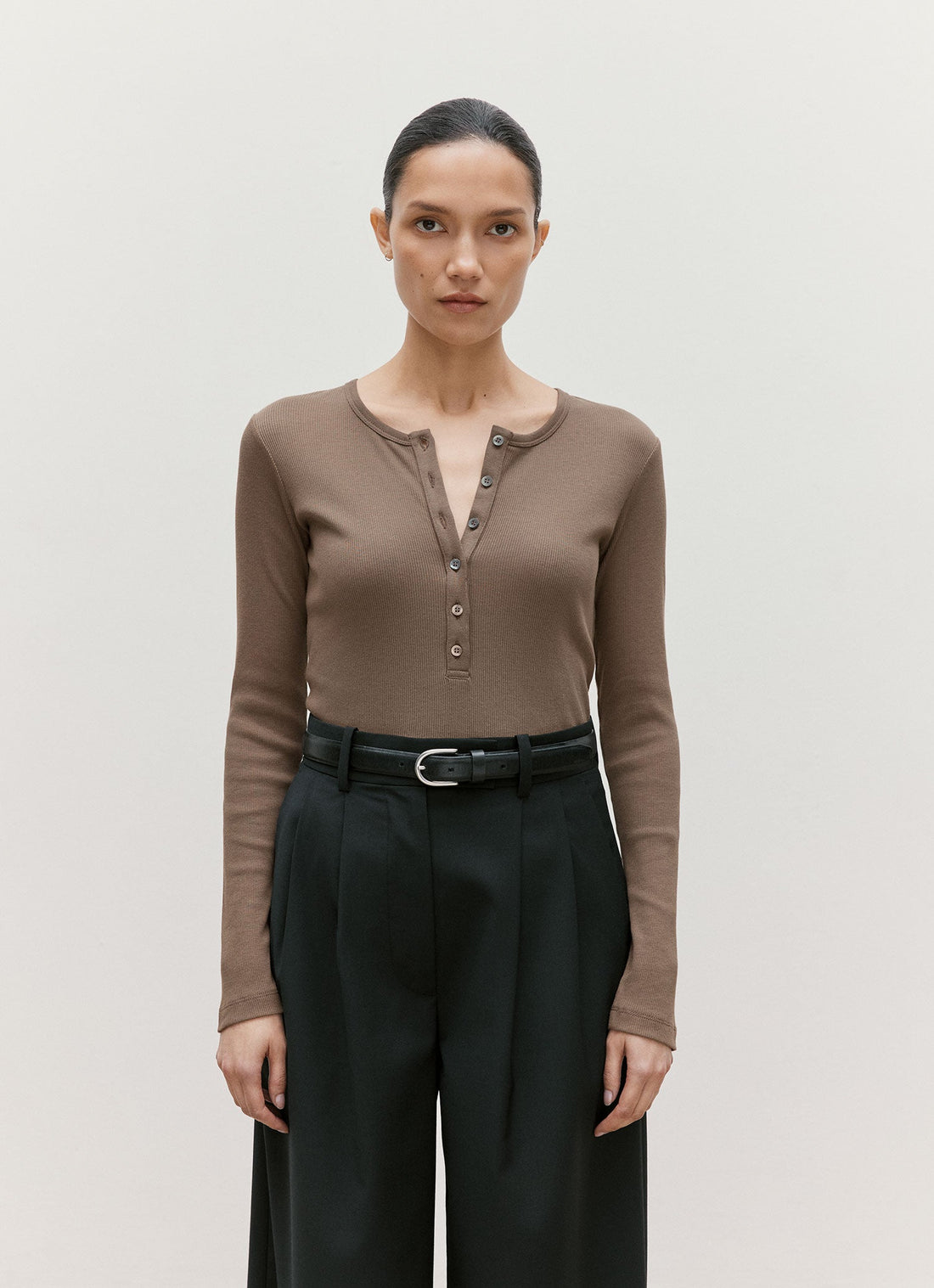 Geripptes Henley