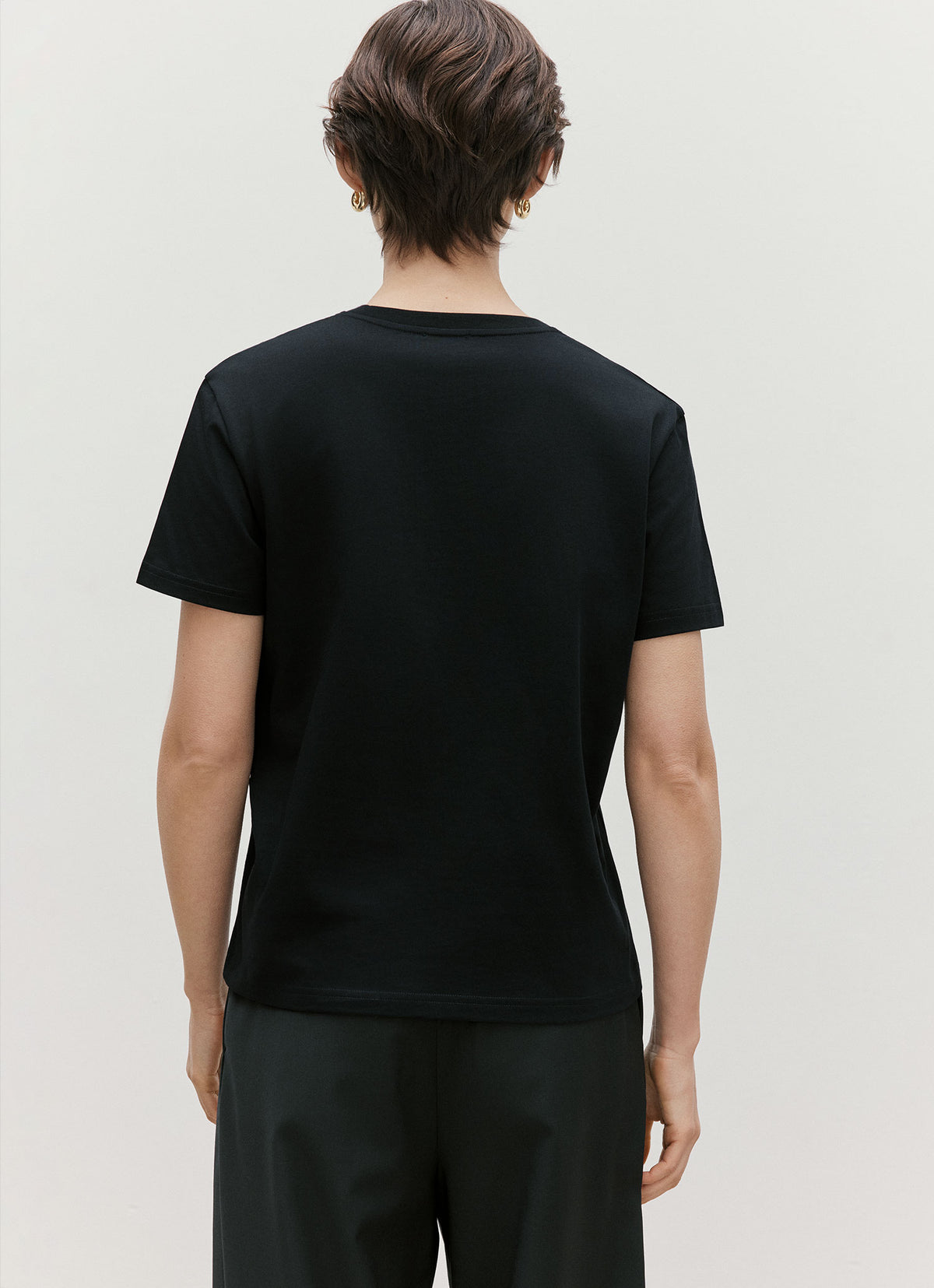 Women's Boy Fit T-shirt in Black