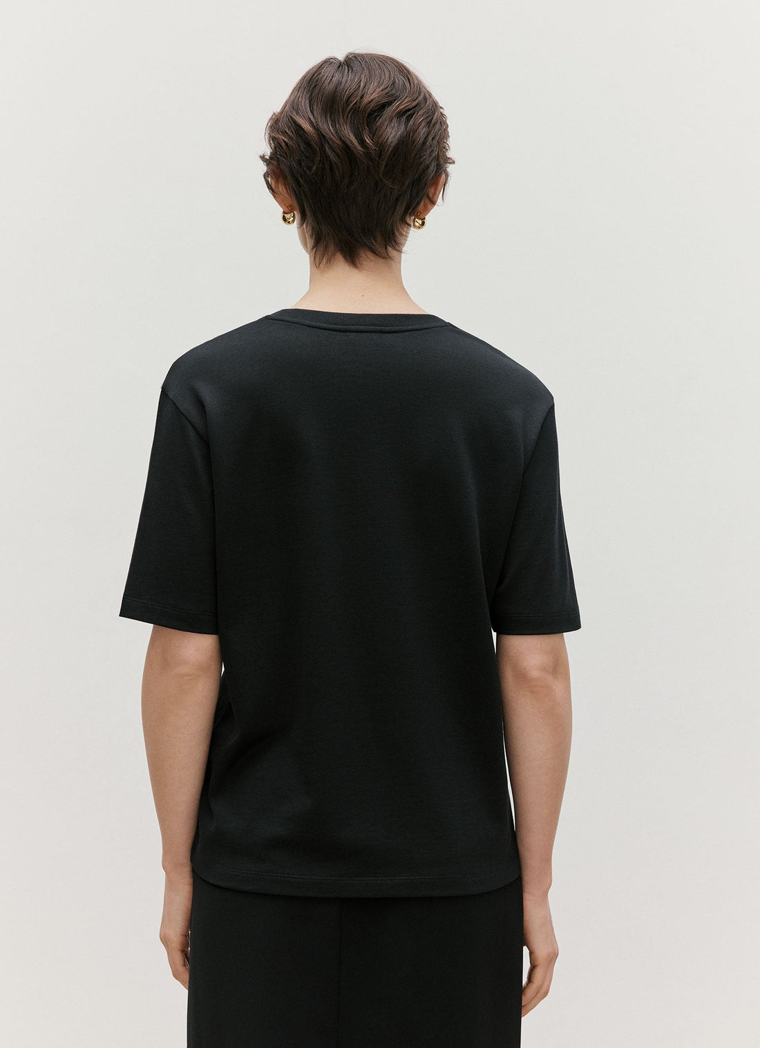 T-Shirt aus Seide-Baumwolle-Mischung