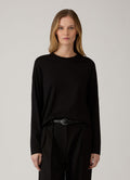 Women's Long Sleeve Everyday T-shirt in Black