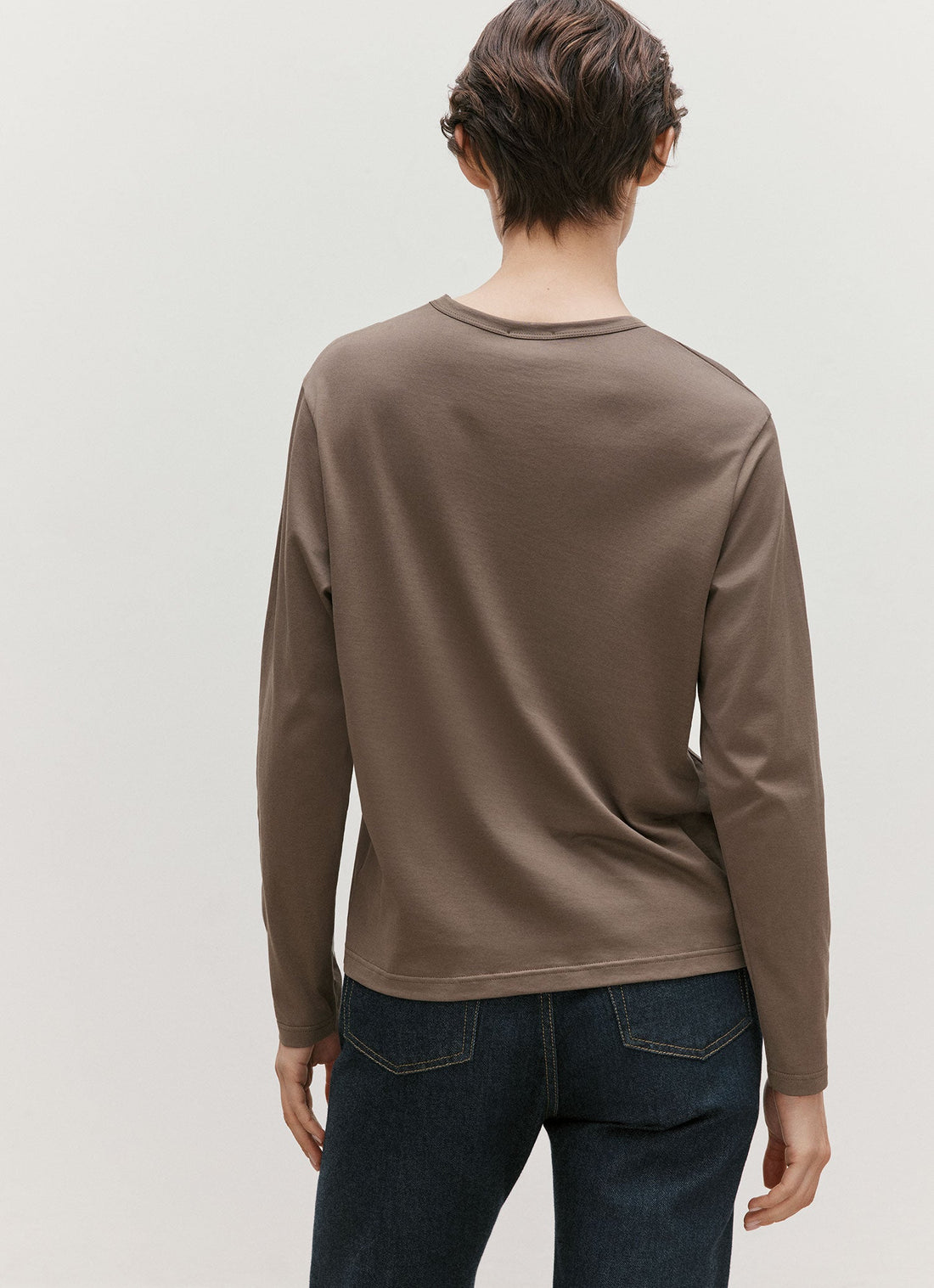 T-shirt à coupe décontractée à manches longues