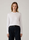 Women's Long Sleeve Everyday T-shirt in White