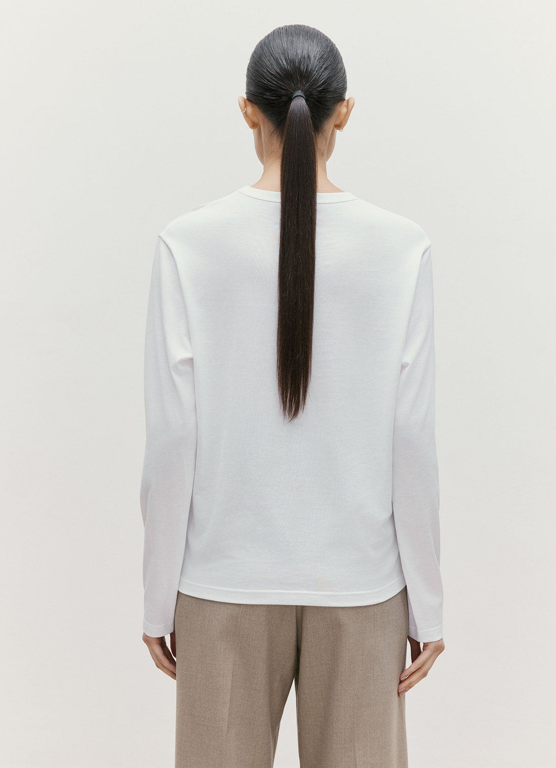 T-shirt à coupe décontractée à manches longues