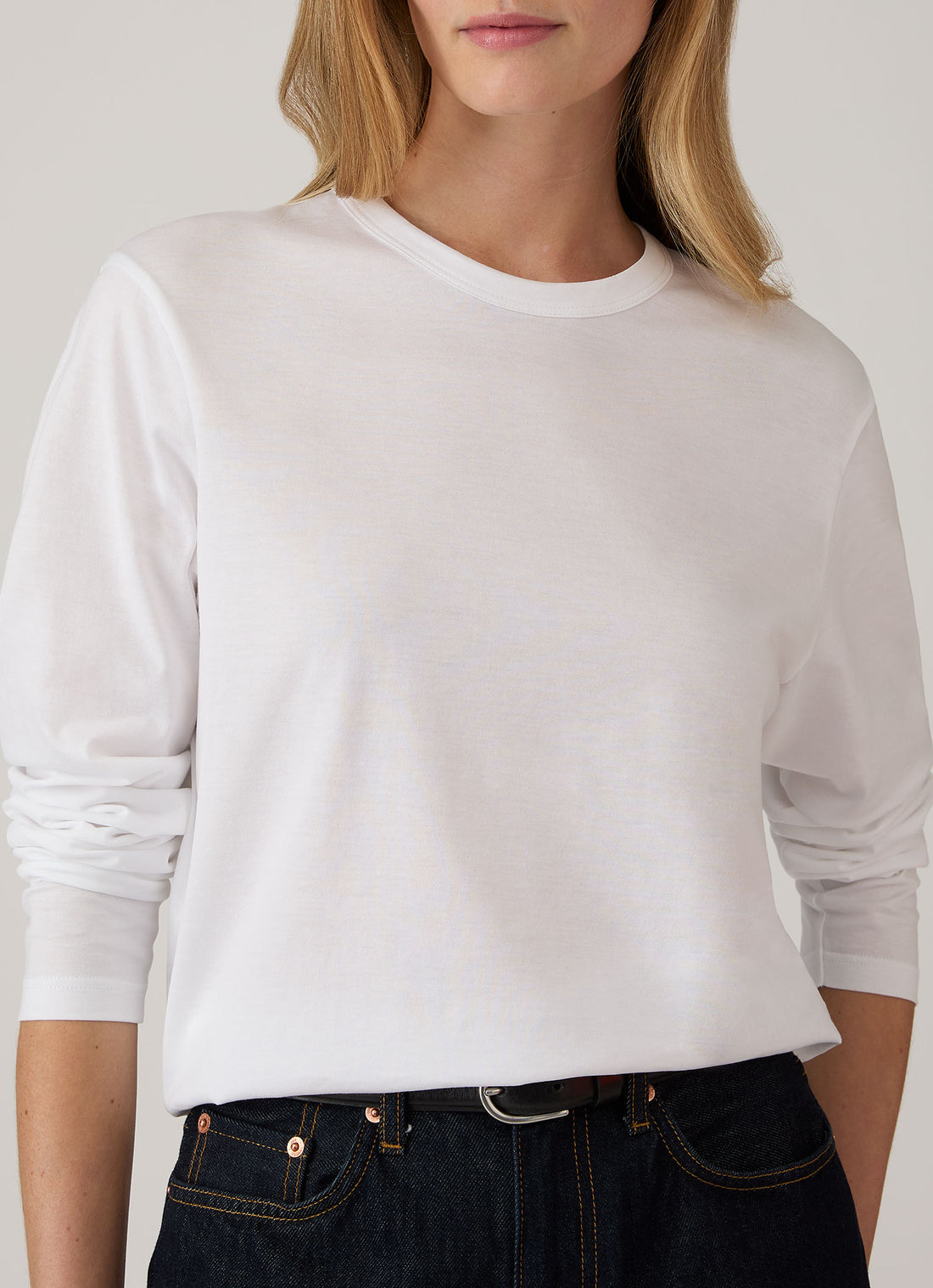 Women's Long Sleeve Everyday T-shirt in White