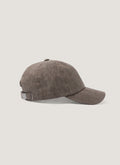 Men's Linen Cap in Dark Walnut
