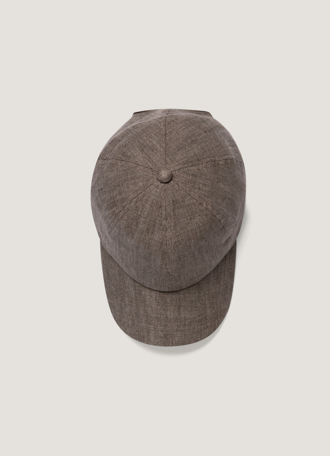 Men's Linen Cap in Dark Walnut