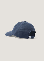 Men's Linen Cap in Light Navy