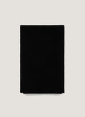 Cashmere Ribbed Scarf in Black