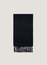 Men's Cashmere Scarf in Navy