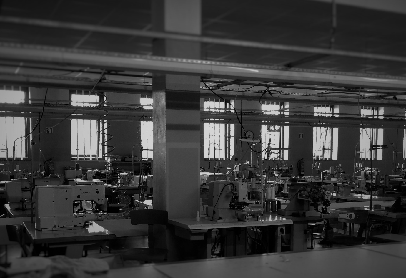 Factory making our Sunspel boxer shorts
