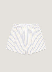 Men's Classic Boxer Short in White/Blue/Yellow