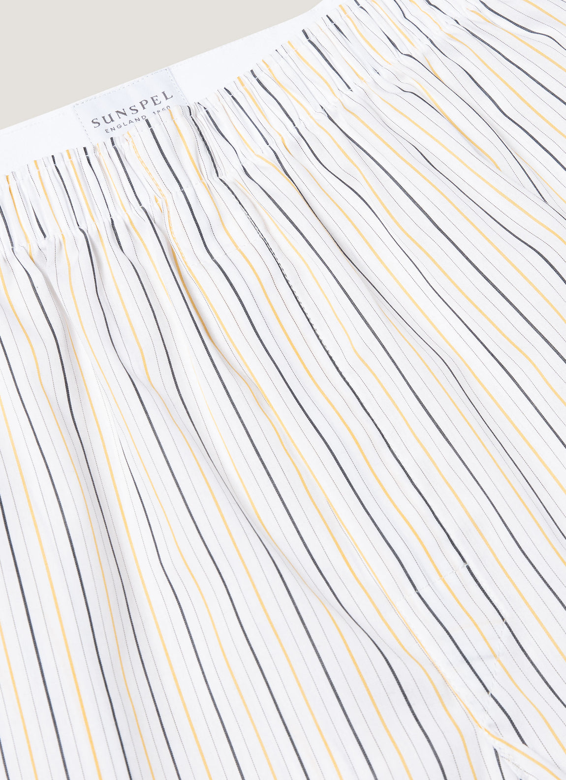 Men's Classic Boxer Short in White/Blue/Yellow