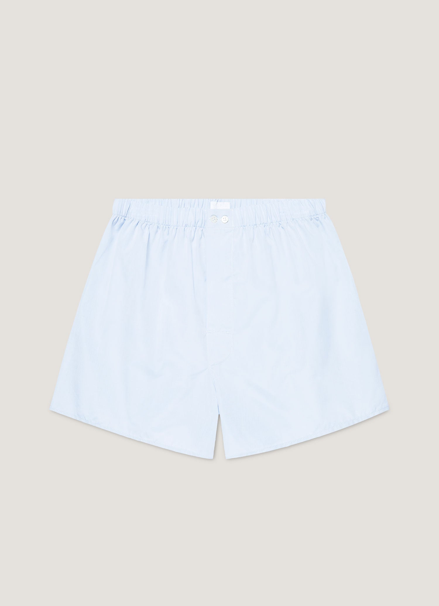 Men's Sea Island Cotton Boxer Short in Light Blue
