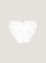 Men's Superfine Cotton Briefs in White