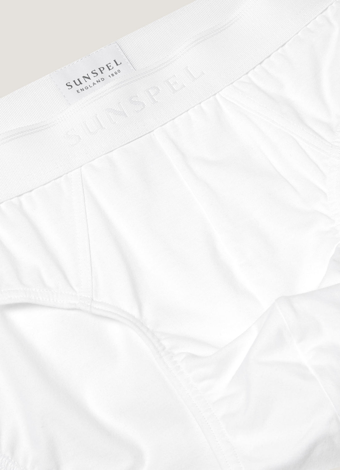 Men's Stretch Cotton Briefs in White