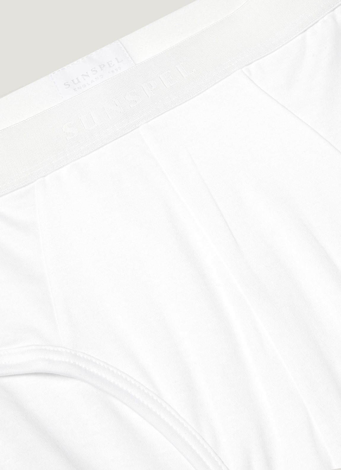 Men's Sea Island Cotton Briefs in White