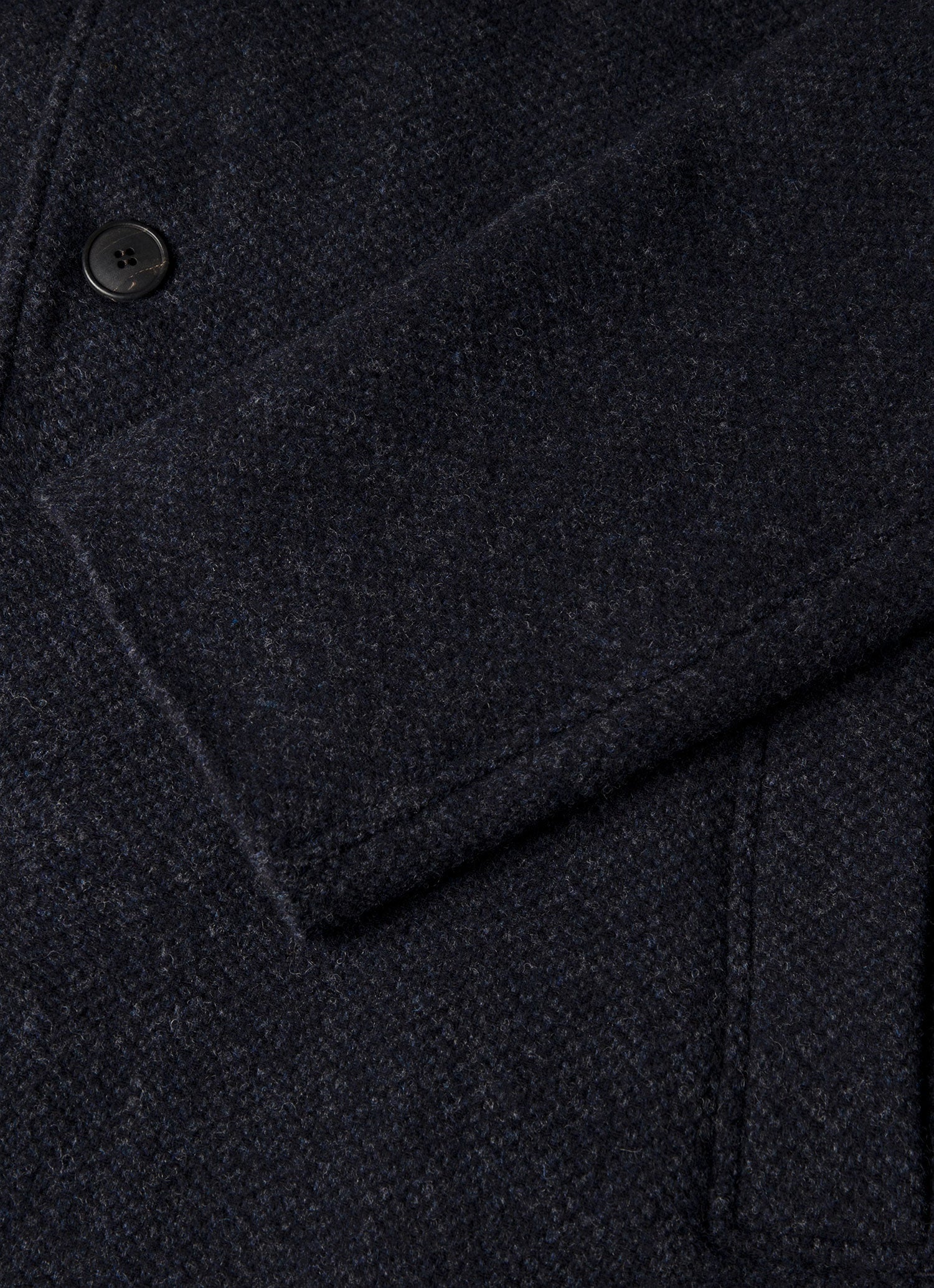 Men's Tweed Overcoat in Navy Tweed