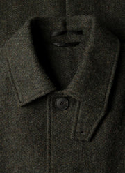 Men's Tweed Overcoat in Loden Green