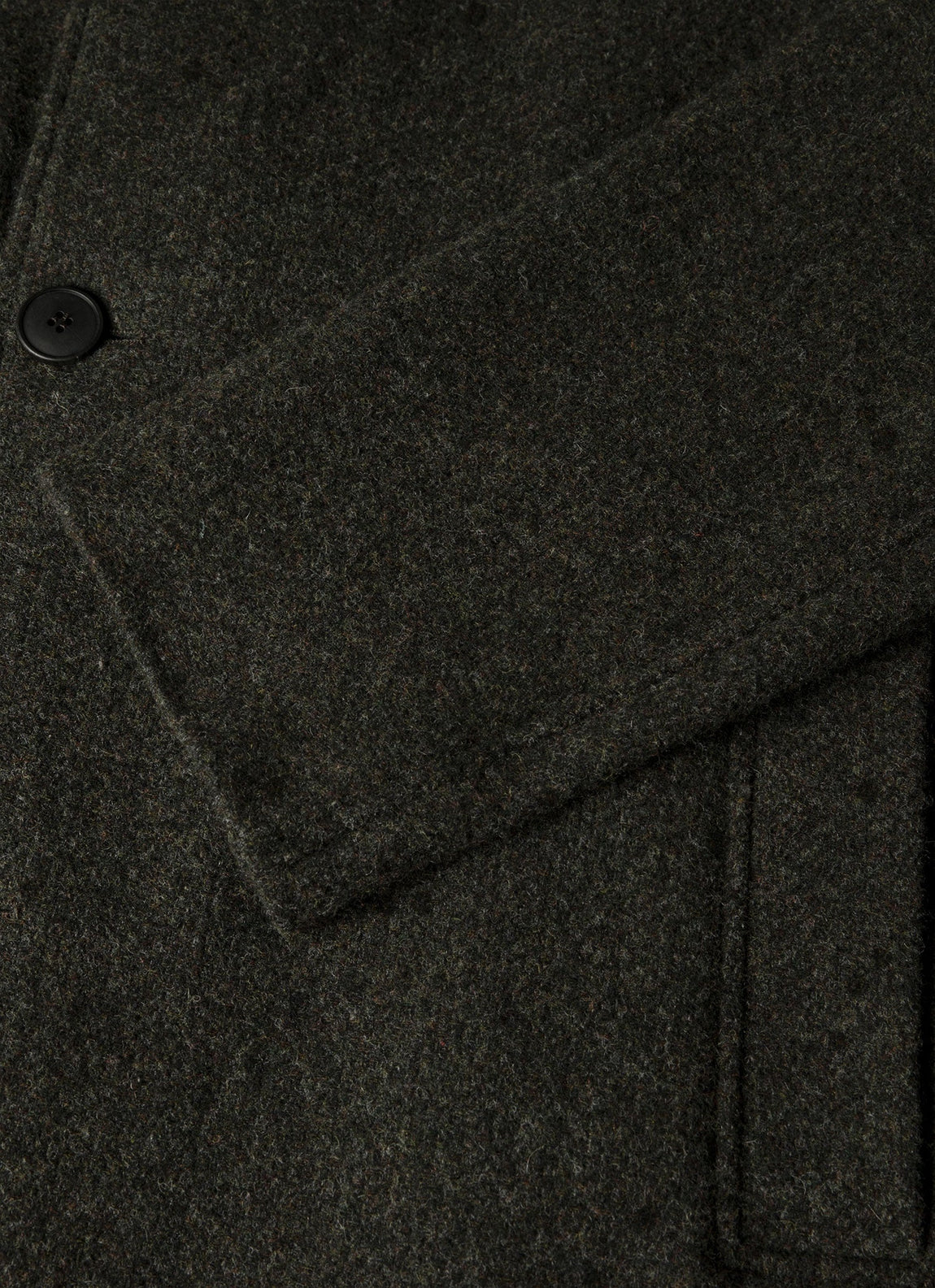 Men's Tweed Overcoat in Loden Green