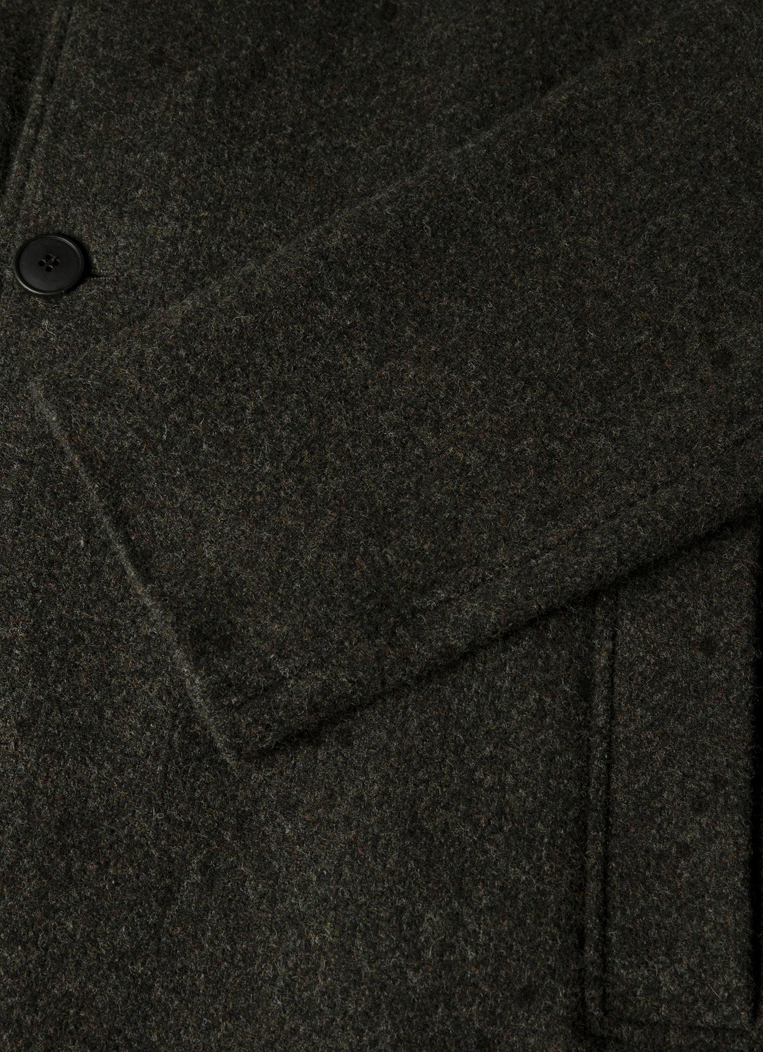 Men's Tweed Overcoat in Loden Green