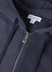 Men's Loopback Zip Hoodie in Navy
