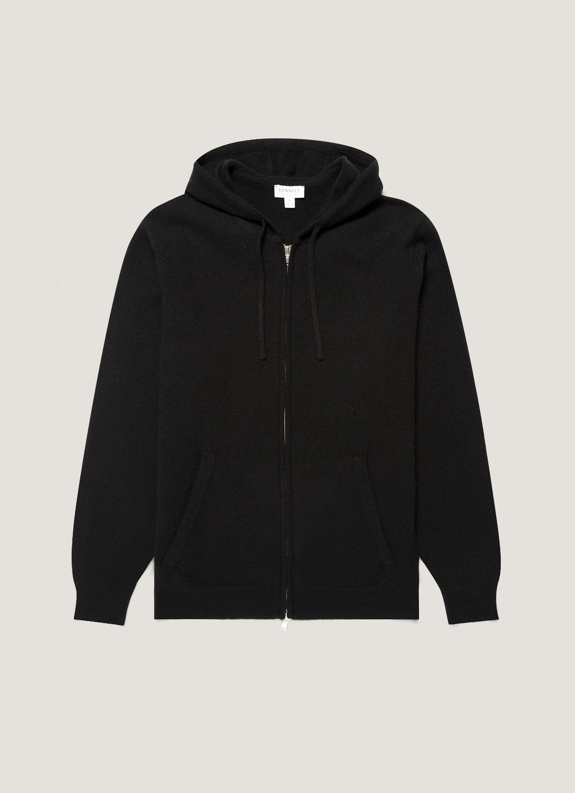 Men's Cashmere Hoodie in Black