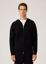 Men's Cashmere Hoodie in Black