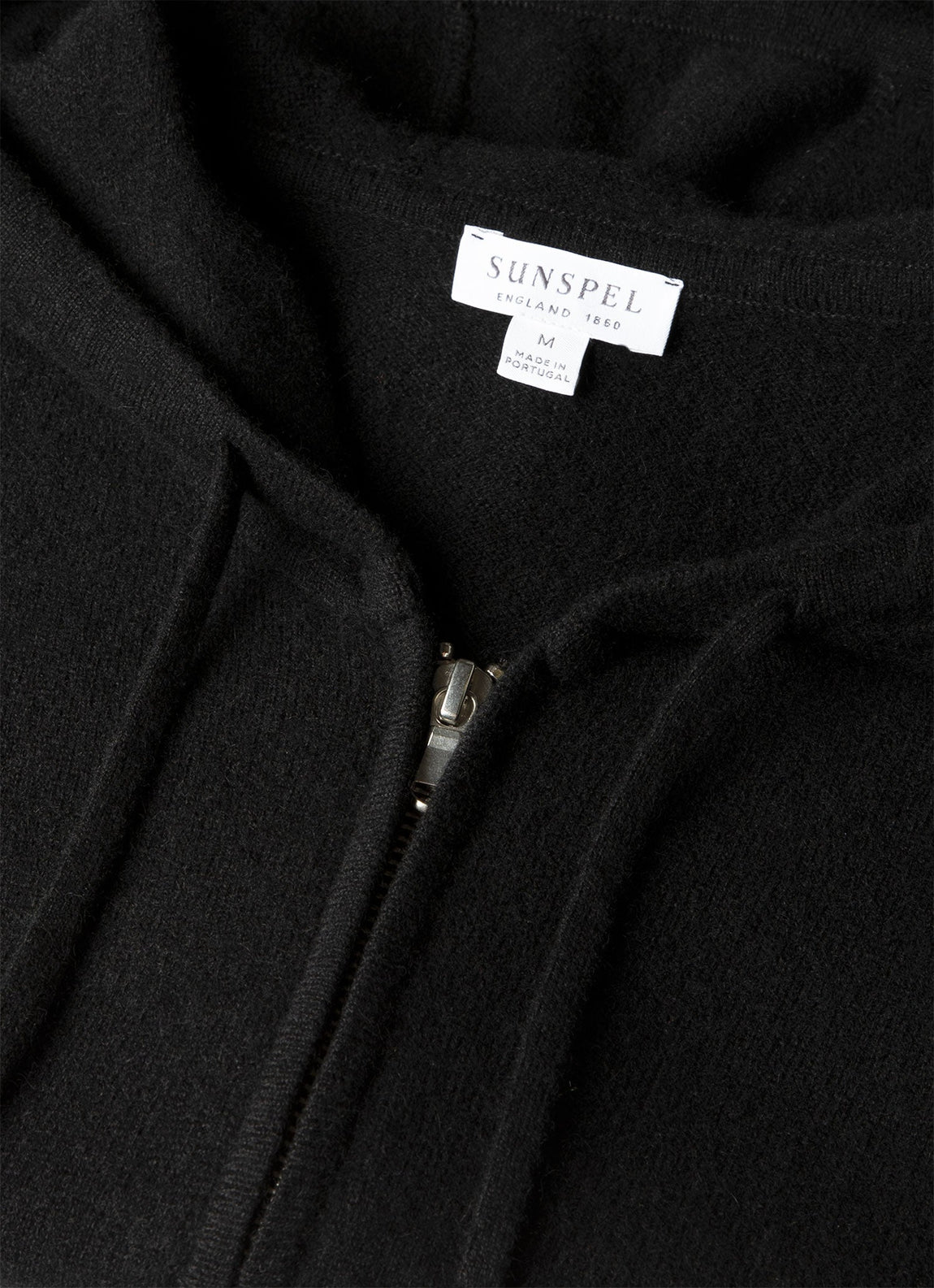 Men's Cashmere Hoodie in Black