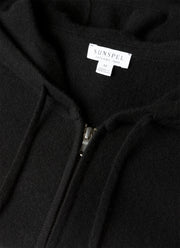 Men's Cashmere Hoodie in Black