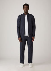 Men's Supima Loopback Zip Sweatshirt in Midnight Navy