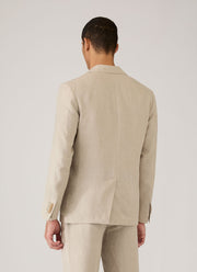 Men's Linen Blazer in Sand