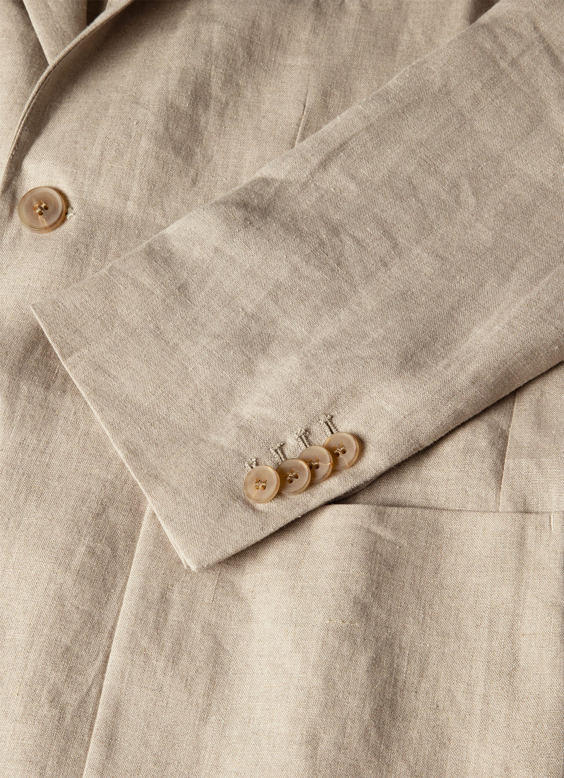 Men's Linen Two-Piece Suit in Sand