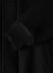 Men's Heavy Boiled Wool Jersey Bomber in Navy