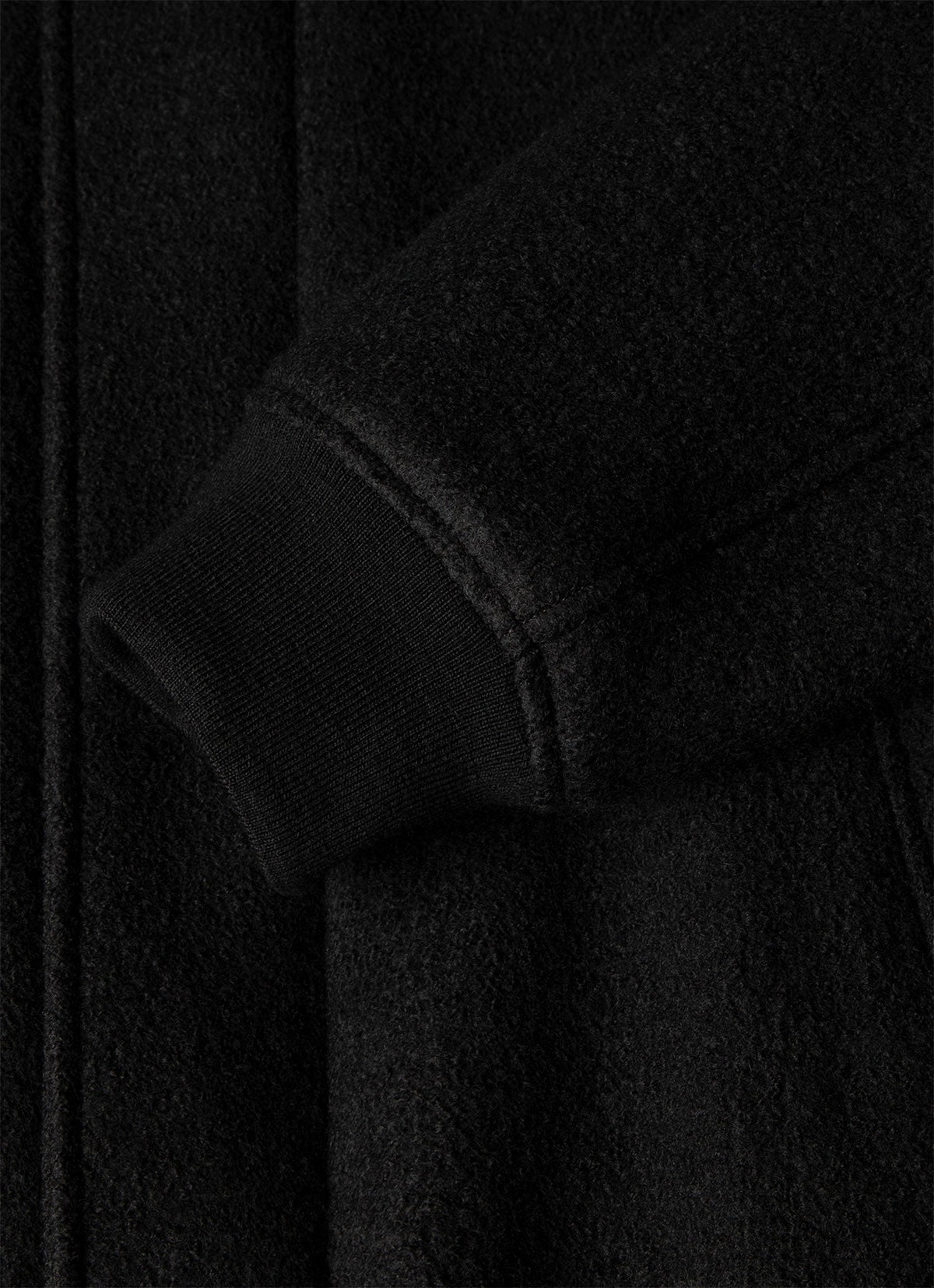 Men's Heavy Boiled Wool Jersey Bomber in Navy